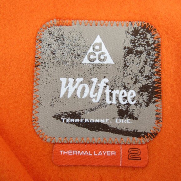 Nike ACG Wolf Tree Thermal Vest Polartec Orange Mens Size Medium NEW - Picture 11 of 15